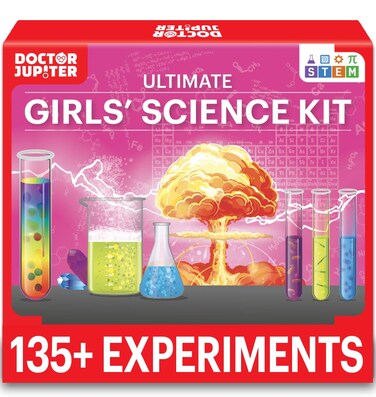 Doctor Jupiter Girls Science Kit for Kids Ages 8-10-12-14   Birthday Gift Ideas for 8,9,10,11,12 Year Old Girls  6-8 Experiments of Different Sciences  STEM Learning &amp; Educational Toys