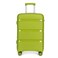 Kono Carry On Luggage Hard Shell Travel Trolley 4 Spinner Wheels Lightweight Polypropylene Suitcase with TSA Lock (Carry-On 21-Inch, Green)