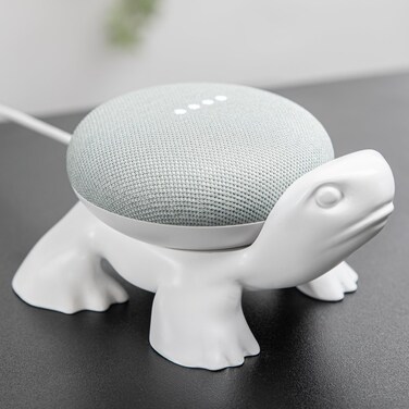 Turtle Google Home Holder Stand, Google Home Mini and Google nest Mini Decorative Turtle Stand Holder Mount, Accessories for Google Home Mini, Google Speaker, Protective Stand for Google Home Mini