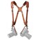 Padwa Lifestyle Tan Dual Camera Harness Strap for Two-Cameras - Dual Shoulder Full Grain Leather Harness,Multi Double Camera Gear for DSLR/SLR Strap,Double Camera Harness for Photographers