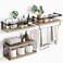 Fixwal 3+1 Bathroom Shelves Over Toilet, Floating Shelves Wall Mounted with Metal Frame and Towel Bar for Bathroom, Kitchen, Bedroom, Living Room (Rustic Brown)