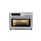 Infrared Heating Air Fryer Toaster Oven, Extra Large Countertop Convection Oven 10-in-1 Combo, 6-Slice Toast, Enamel Baking Pan Easy Clean with Recipe Book, Brushed Stainless Steel Finish
