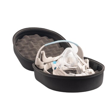 Snugell Durable CPAP Mask Travel Case and Protective Storage Bag &ndash; Oxford Shell with Soft Interior Lining &ndash; Universal Fit for All CPAP Brands&ndash; Heavy-Duty Zippers, Sturdy Rubber Handle, Travel-Friendly