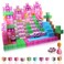 Magnetic Blocks - Princess Castle 112 pcs Polar Cubes Magnetic Building Blocks Set Designed in USA Sensory Princess Blocks