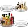 Amolliar Lazy Susan Turntable Organizer, 9"+11" 4 Pack, Rotating Tray for Kitchen, Fridge, Pantry Organizer Storage, Cabinet, Closet, Bathroom Vanity Makeup, Condiment Spice Rack, Under Sink Organizer
