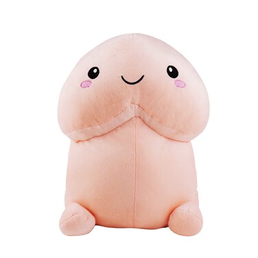 3D Funny Plush Pillow Toys Cartoon Fashion Stuffed Novelty Pillow Funny Festival Gift for Girlfriend Boyfriend (11.8inch, Pink Smile)