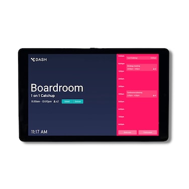 PoE Texas 8" Touchscreen Meeting Room Scheduler Tablet (No Subscription Required) - Plug &amp; Play PoE Office Conference Room Scheduler - Digital Display Syncs with Business Calendar