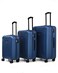 Luggage 3 Pieces Set Suitcase ABS with Spinner Wheels TSA Approved Hardshell Travel Lightweight(Black)