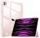 DTTOCASE for iPad Pro 12.9 Case 6th/5th/4th/3rd Generation 2022/2021/2020/2018,Clear Back Cover[Built-in Pencil Holder,Auto Sleep/Wake,Camera Protection] for 12.9-inch iPad Pro-Rose Gold