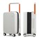 mixi Large Capacity Expandable Carry On Luggage Airline Approved 20'' Lightweight Luggage Wide Handle PC Hardshell Suitcases with Spinner Wheels &amp; TSA Lock, Smoke White