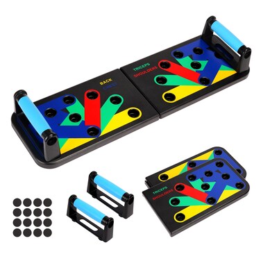 Push Up Board, 9 In1 Push Up Handles For Floor, Multi-Function Push Up Bars, Detachable Pushup Board, Portable Home Workout Equipment For Man And Women