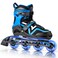 Adjustable Inline Skates for Boys and Girls with Full Light Up Wheels, Outdoor Rollerskates for Kids and Women