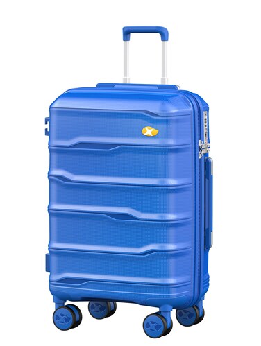 Carry On Luggage 22x14x9 Airline Approved, Hard Shell Suitcase with Spinner Wheels, PP Lightweight Luggages with TSA Lock, Carry-On Suitcases 20 Inch, Blue