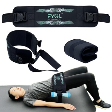 Hip-Thrust-Belt, Foldable Design, Slip-Resistant Padding, Supports 300 lbs, Ideal for Glutes Training with Dumbbells, Kettlebells &amp; Plates, Great for Gym &amp; Home Hip Thrust Workouts