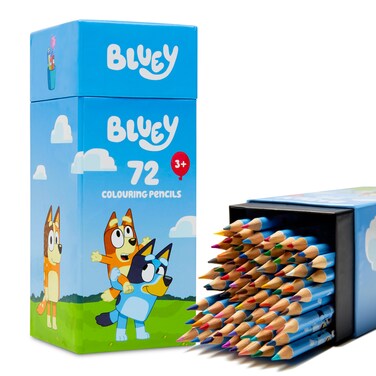 Bluey Colouring Pencils for Kids - 72 Pencils Colouring Box Colouring Set for Children Aged 3+ Gifts for Kids