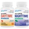 Puregen Labs Daytime and Nighttime Combo Pack, Cold and Flu Relief Medicine   Powerful Multi-Symptom Daytime and Nighttime Relief for Headache, Fever, Sore Throat, Cough, Congestion and Aches