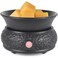 mocosa Wax Melt Warmer Ceramic Wax Warmer,3-1 Candle Wax Warmer for Scented Wax Burner Electric Wax Melter as Gifts for Moms Grandma Women Girls(Black)