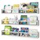 Fixwal Nursery Bookshelves, 32in Floating Bookshelves for Wall Set of 3, Wood Wall Mounted Floating Shelves for Baby Nursery Decor, Toys and Decor Storage (White)