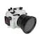 Sea Frogs 40M/130FT Underwater Camera housing for Sony A7 III (Standard Port) Zoom Ring for FE 28-70mm/FE 16-35 F4 Included(White)