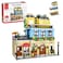 City Hotel Building Kits, 3 Floors Garden Hotel Building Sets - Collectible Build and Display Gifts for Teens Adults, 1464PCS