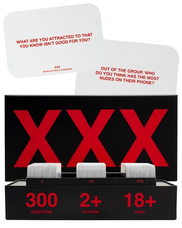 WE&rsquo;RE NOT Really Strangers Adult Edition Card Game for Adults &amp; Friends - 300 Conversation Cards for Memorable Game Nights, Parties, &amp; Bachelorette Parties, 18+, 2-6 Players