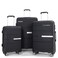 Luggage 3 Piece Sets Suitcase Set with Double Spinner Wheels, Lightweight Carry On Hardside Travel Luggage with TSA Lock, (20/24/28) (Black)