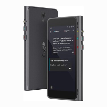 Timekettle, Fluentalk T1 Language Translator Support 40 Languages and Photo Translation, Instant Translator Device No WiFi Needed, with 2-Year Global Mobile Data for Travelling, with 4&quot; HD Screen