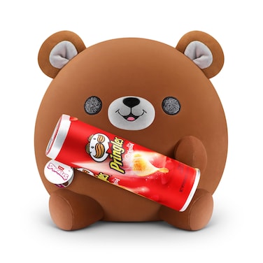 Snackles (Pringles) Bear Super Sized 14 inch Plush by ZURU, Ultra Soft Plush, Collectible Plush with Real Licensed Brands, Stuffed Animal