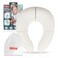 Nuby Folding Potty Seat and Bag - Toddler Travel Essential - Travel Toilet Seat for Toddlers 18+ Months - White