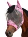 Harrison Howard CareMaster Horse Fly Mask UV Protective Fine Mesh with Extra Wool Soft Touch on Skin Light Pink L