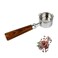 51mm 3 Ears Bottomless Portafilter Compatible with Delonghi Dedica EC680 / EC685 Espresso Machine Stainless Steel Basket and Reddish Acid Wood Handle