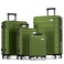 BEOW Luggage Sets 4 Piece, Expandable Luggage Sets with Spinner Wheels, TSA Lock Suitcases with Carry on Luggage (Olive Green), 16&ldquo;20&rdquo;24&ldquo;28&rdquo;, BW015