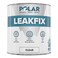 Polar Clear Leak Fix Paint - 17 oz - One Coat Waterproof Sealant with Reinforced Fibers, Instantly Seals Leaks &amp; Cracks for Roofs, Drainpipes and Gutter Repairs for Exterior Use