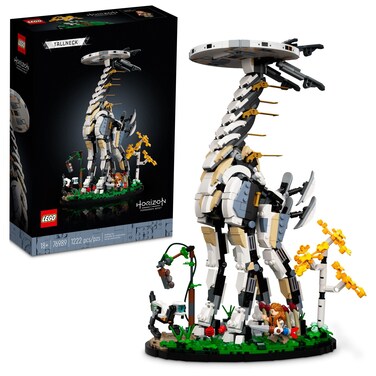 LEGO Horizon Forbidden West: Tallneck 76989 Building Set - Aloy Minifigure &amp; Watcher Figure, Featuring Minifigure Accessories from The Game, Collectible Gift Idea for Teens, Adults, Men, Women
