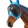 Harrison Howard CareMaster Pro Luminous Horse Fly Mask Large Eye Space Standard with Ears UV Protection for Horse Sky Blue S Pony