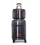 feilario 2Pcs Leather Business Spinner Wheel Luggage Waterproof Carry-On Suitcase with TSA Lock - Capacity 36-55L