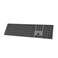 Bluetooth Slim Keyboard for Mac, Aluminum Rechargeable Keyboard Wireless, Low-Profile Silent Flat Key Compatible with Apple iMac, MacBook, Mac and iOS, Full Size - Space Gray