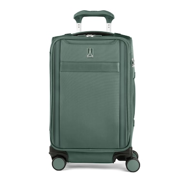 Travelpro VersaPack+ Lightweight Softside Expandable Carry on Luggage, 8 Spinner Suitcase, TSA Lock, Men and Women, Carry On 21-Inch, Desert Sage Green