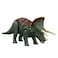 Mattel Jurassic World Dominion Roar Strikers Triceratops Dinosaur Action Figure with Roaring Sound and Attack Action, Toy Gift Physical &amp; Digital Play