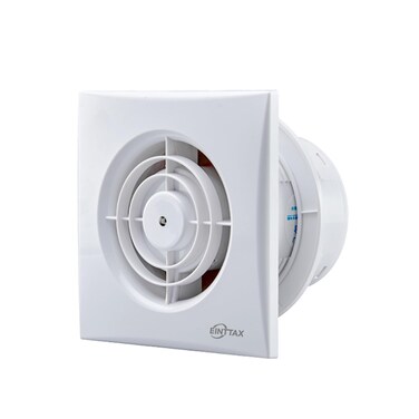 4 Inch Bathroom Exhaust Fan, 12W Quiet Bathroom Fan, Wall &amp; Window Mounted Vent Fan for Kitchen, Toilet, Office, Garage, 34 dB, 130m&sup3;/h, IPX2 Waterproof, White