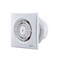 4 Inch Bathroom Exhaust Fan, 12W Quiet Bathroom Fan, Wall &amp; Window Mounted Vent Fan for Kitchen, Toilet, Office, Garage, 34 dB, 130m&sup3;/h, IPX2 Waterproof, White