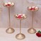 Candle Flowers Holder Set, Urli Stand for Home, Floating Diya Tealight Holders, Lotus Stand, Diwali &amp; Housewarming Decoration, Golden Set of 3