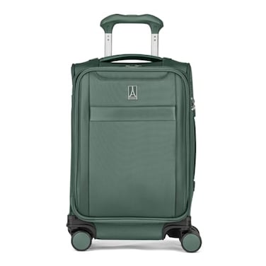 Travelpro VersaPack+ Lightweight Softside Expandable Carry on Luggage, 8 Spinner Suitcase, TSA Lock, Men and Women, Compact Carry On 20-Inch, Desert Sage Green