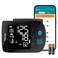 Blood Pressure Monitor Adult Cuff, Blood Pressure Cuff Monitor Wrist, Blood Pressure Machine Home Use 5.3-8.5" Irregular Heartbeat Monitoring APP Automatic Bluetooth High Accuracy Aspen Black