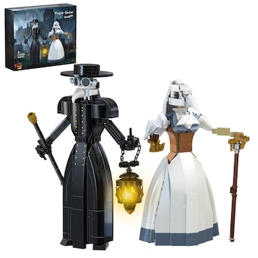 Plague Doctor Building Blocks Set - Medieval Themed Collectible Toy for Adults and Kids - Creative Construction Kit Gift for Boys and Girls (500Pcs)