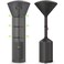 QH.HOME [2025 Upgraded Tear-Resistant Fabric] Patio Heater Covers, with Exclusive Windproof Design and Robust YKK Zippers, Resistant to all Types of Weather, 89"H x 33"D x 19"W, Black