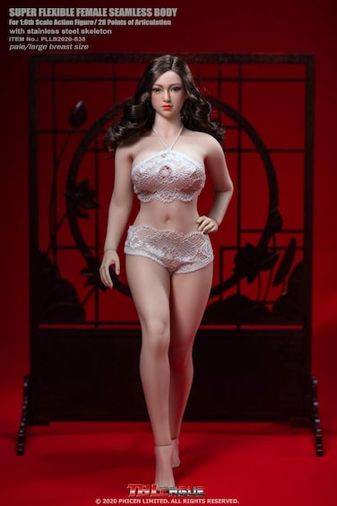 OBEST TBLeague-S38 1/6 Female Body, Female Body, Clear Tez (with Head Style)