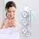 Electric Back Scrubber for Shower, Wall Mounted Electric Shower Back Scrubber, Dry Brushing Body Brush for Bathing, Cleansing, Exfoliating and Massaing, with 3 Spin Skin Bath Brush Heads