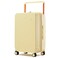 mixi Carry On Luggage Airline Approved Wide Handle Lightweight Luggage PC Hard Shell Suitcases Rolling Suitcases with Spinner Wheels &amp; TSA Lock, 20 Inch Lark Yellow