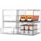 Acrylic Makeup Organizer, 4 Pack Drawer Organizer - Transparent Desktop Storage for Cosmetics, Office Supplies &amp; More - Clear Organizer for Home &amp; Office Use